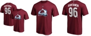 Fanatics Men's Mikko Rantanen Burgundy Colorado Avalanche Team Authentic Stack Name and Number T-shirt